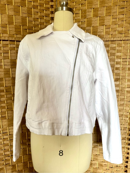 Steve Madden Jackets & Blazers - NWT Steve Madden white denim moto jacket L
